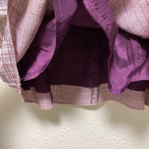To the max skirt Medium M 6 purple pink pockets layered Tweeted an - Picture 4 of 10